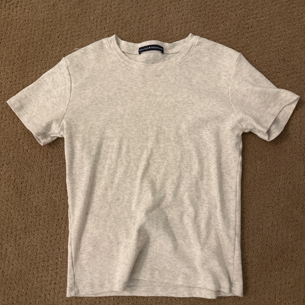 Brandy Melville grey top! One Size Fits Most. Very cure